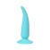 Anal plug, silicone, blue color, 12.5 cm