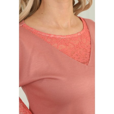 Female dress, size 44, peach color-4