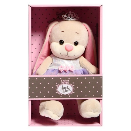 Soft toy "Bunny Lin", Princess in a dress with a crown ", 20 cm-5