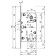 Interior castle under C/m AGB B05103.50.03 (B04103, B06103), without o/p, brass color