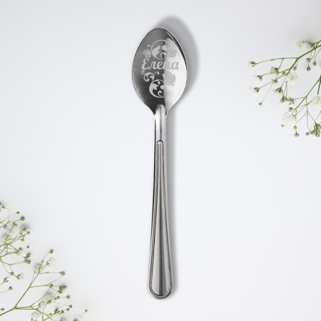 A name spoon on the card "Elena", 3 x 14 cm.-2