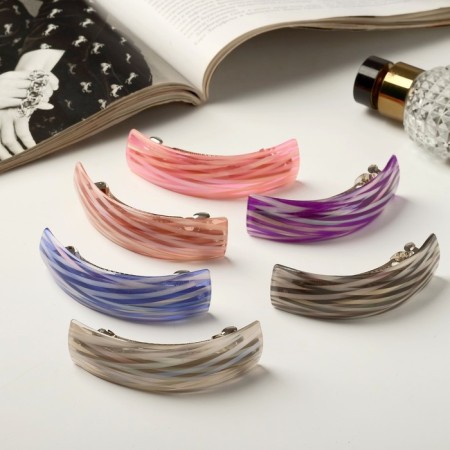 Hair hairpin "Wanda" lanes overflow, 9 cm, mix-1