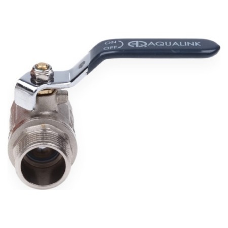 Ballic Aqualink, PN 50 tap, internal/outer thread 1 ", handle, nickel.-4