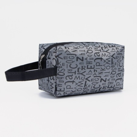 Lightning cosmetic bag, gray color