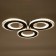 Causteen with PDU 1097/3bk LED 114W Dimmer Black 46x46x8 cm Bayerlux
