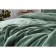 A set with a veil of "Rebeca", size 160x220 cm, 50x70 cm, color malachite