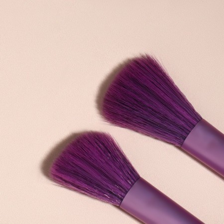 A set of makeup brushes, 6 items, PVC package, purple color-5