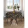 The tablecloth “Leaves on a dark background”, round, Saten, d = 150 cm