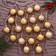 Set of balls plastic D-6 cm, 20 pcs "Virzhini Assorted" gold