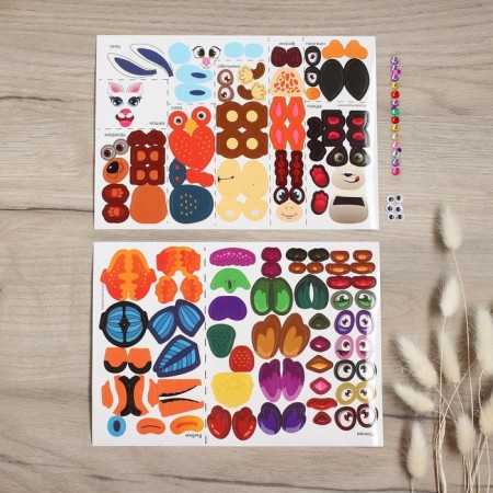 Stickers for decorating eggs "Animal World"-3