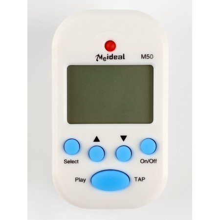Metron for tuning musical instruments, universal, with a battery, white-2