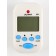 Metron for tuning musical instruments, universal, with a battery, white