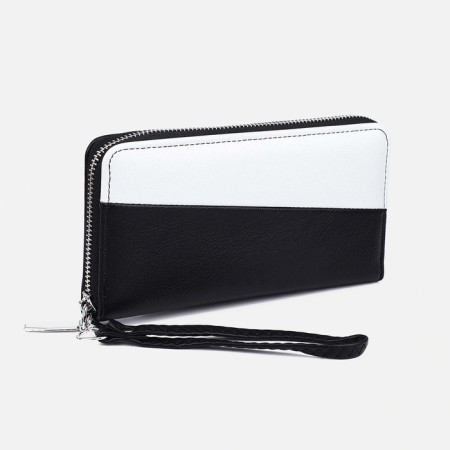 Women's wallet with lightning, black color