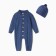 Kidson Knot Knitted Minaku hat, height 68-74, blue color