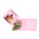 Mini-postcard double "Congratulations!" Cat on the cake, 6.5 x 6.5 cm
