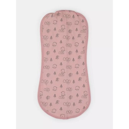 Diamond cocoon with a hat MOWBABY BIRDS, height 62 cm, pink color-3
