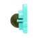 A toy for cats with cat mint "cat", 6.8 cm, turquoise