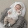 Kinderlitto Kinderlitto kit "Bear", 2 subjects: sweatshirt, pants, height 68-74 cm, color milk with beige