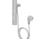 Terminus uno “circle” electric heated towel rail, 1200x32 mm, white matte