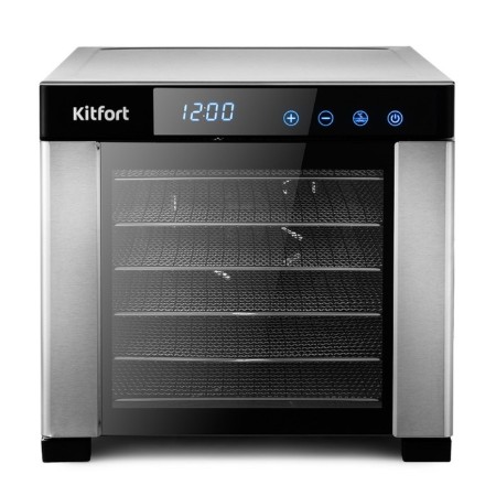 Drywall for vegetables and fruits KitFort KT-1911, 650 W, 6 tiers, 35-75 ° C, silver-4