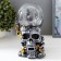 Plasmic ball Polystone "Skull with a chain" 19x11x10 cm Risalux