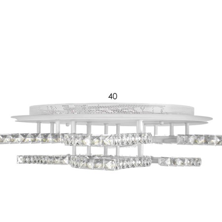 Causteen with PDU "Blade" 9XLED 234W 3000-6000K RGB white 78x78x16cm-8