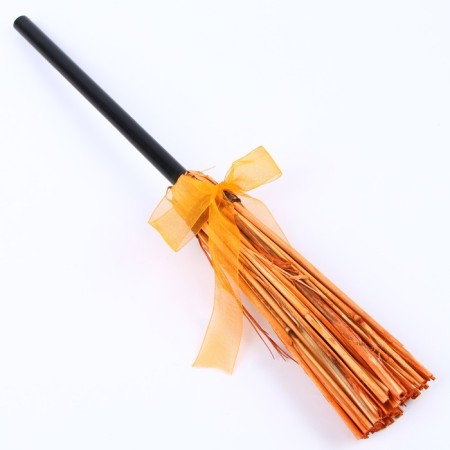 Broom witches 37cm, orange color-1