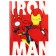 Notepad A6, 40 sheets in a solid cover, iron man, Avengers