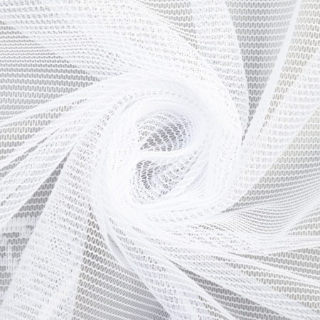 Tulle to the kitchen on a curtain tape 200x160 cm, white, 100% polyester-3
