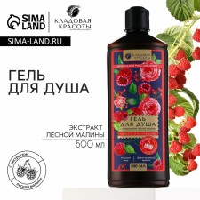 Гель для душа с экстрактом лесной малины, 500 мл, КЛАДОВАЯ КРАСОТЫ