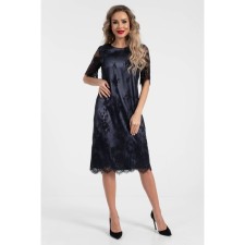 Women's dress, size 42, black color, blue