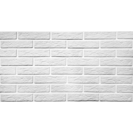 Plaster tile "Naples", 1 sq.m, white color