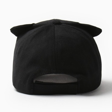 Cap for girls minku "cat" color Black, river 52-2