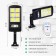 Street battery lamp, lantern, 120 diodes, 3 modes