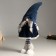 Interior doll "Grandma in a blue sundress and cap" 54 cm