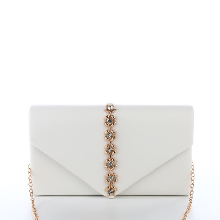 Female bag on a magnet, white color