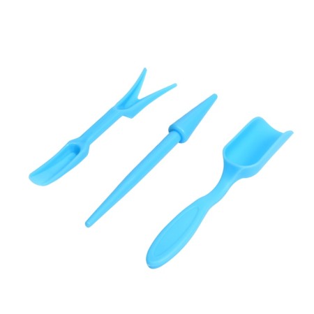 Set of planting tools, 4 items: scapula, fork, cone, glass, color mix, Greengo-10