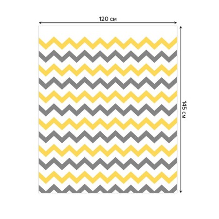 Tables on the table “Zigzag changes”, rectangular, oxford, size 120x145 cm-1