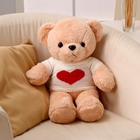 Soft toy "Bear", in a white sweater, 50 cm-1