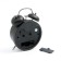 Clock - desktop's alarm clock, discrete move, 11.5 x 16 cm, black