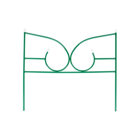 Decorative fence, 50 × 295 cm, 5 sections, metal, green, "classic 2"-6