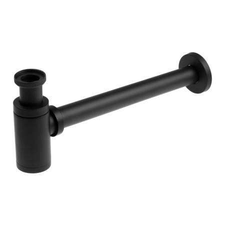 Siphon Zein English, for the sink, bottle, cylindrical, 1 1/4 "x 32 mm, zinc, black-3