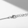 Pendant "Joy" Spirits, white-pink color in silver, 40 cm