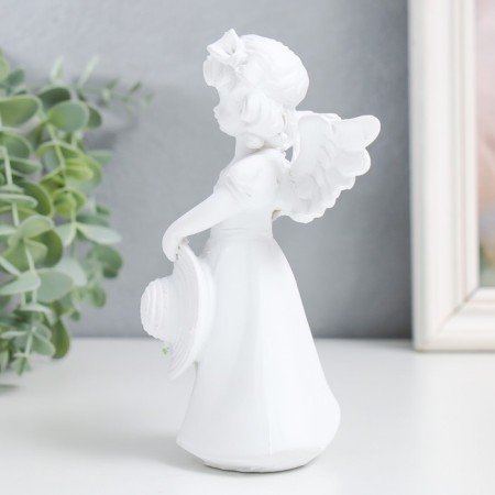 Souvenir Polystone "Baby Angel with a hat" Snow-white "mix 9.5x6x14.7 cm-4