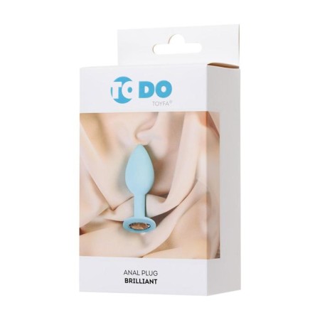 Anal plug with the TODO BY TOYFA Brilliant, silicone, mint color, 7 cm, d = 2.8 cm-4