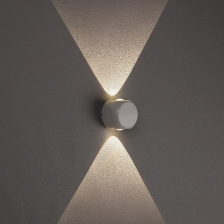 Facade lamp “Cube”, FSD-013, 2 W, 3000K, 1 Ray, IP65, 220 V, Metal, White-2