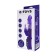 Vibrator with a clitoral stimulator Toyfa A-Toys, TPR, purple color, 22 cm