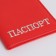 Cover for passport, red color