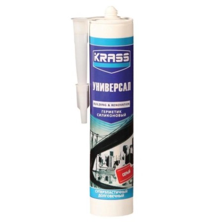Sealant krass, silicone, universal, white, 300 ml