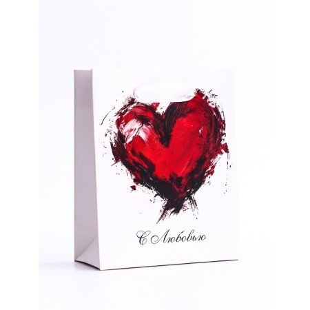 Package Gift Vertical "Heart", S 12 × 15 × 5.5 cm-1
